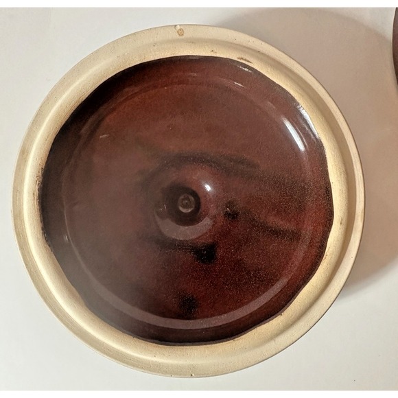 Marcrest Stoneware 1950's Brown Cookie Jar Daisy and Dot MCM Boho Cottage Core - Picture 5 of 10